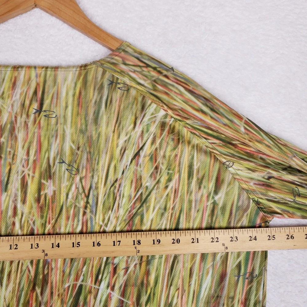 Fish Hide Sportswear Camo Fishing Shirt Mens 2XL Long Sleeve Performance Marsh - Picture 9 of 10